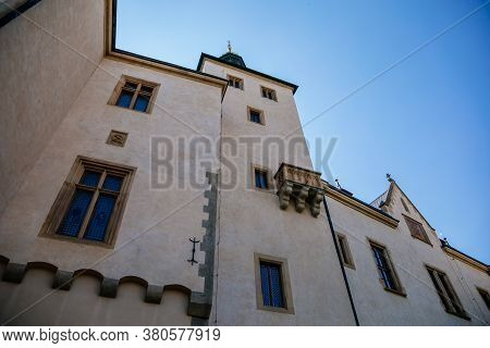 The Italian Courtyard, Vlassky Dvur, Kutna Hora, Central Bohemian Region, Czech Republic, August 8, 