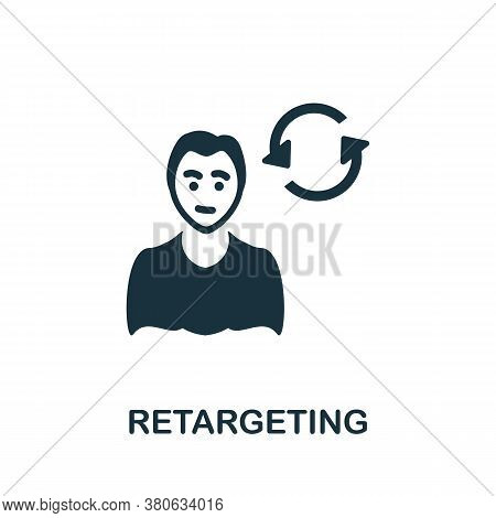 Retargeting Icon. Simple Element From Social Media Collection. Creative Retargeting Icon For Web Des