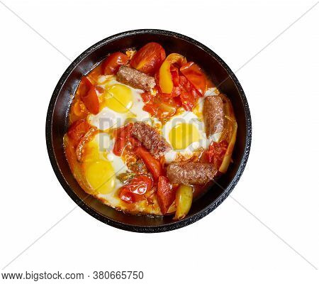Middle Eastern Eggs With Merguez
