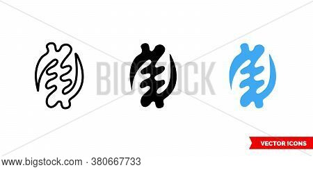 Supremacy Of God Bohemian Symbols Icon Of 3 Types Color, Black And White, Outline. Isolated Vector S
