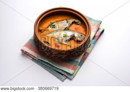 Spicy Fish Curry - Popular Indian Seafood Served With Rice