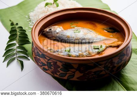 Spicy Fish Curry - Popular Indian Seafood Served With Rice