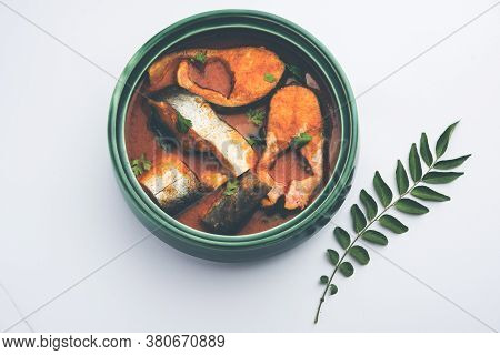 Spicy Fish Curry - Popular Indian Seafood Served With Rice