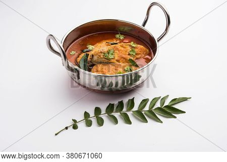 Spicy Fish Curry - Popular Indian Seafood Served With Rice