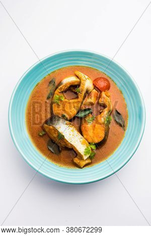 Spicy Fish Curry - Popular Indian Seafood Served With Rice