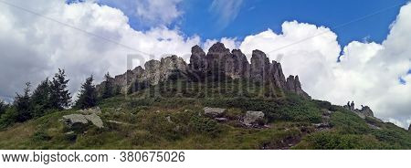Mountain Landscape With Clouds - Gutai Mountains , Maramures, Creasta Cocosului - Cock's Comb,