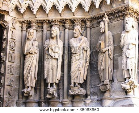 Heykel Rheims Katedrali, UNESCO Dünya Mirası 1991 yılından beri de.