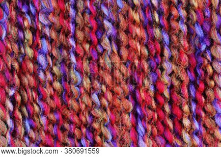 Multi Colored Wool Thread Yarn Background Texture