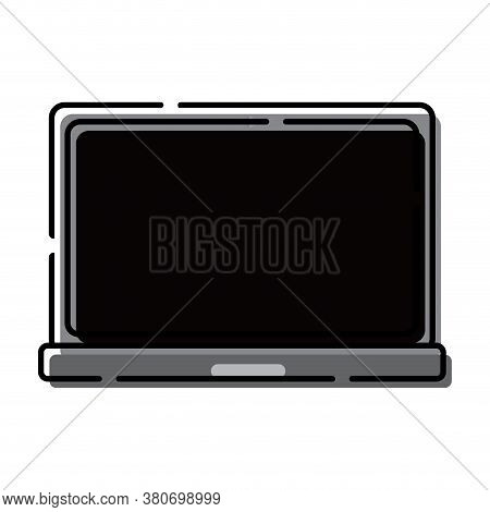 Isolated Laptop Icon. School Supllies Icon - Vector