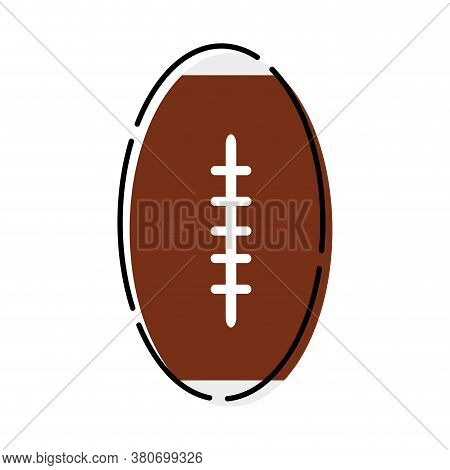 Amercian Football Ball Icon. Children Toy Icon - Vector