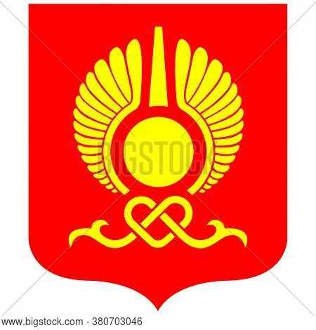 Coat Of Arms Of Kyzyl In Tyva Republic Of Russian Federation