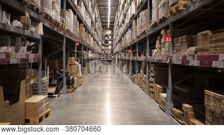 Warehouse Large Storage Or Logistic Or Cargo For Distribution.