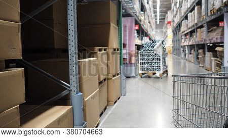 Warehouse Large Storage Or Cargo For Distribution.