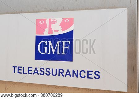 Bordeaux , Aquitaine / France - 07 30 2020 : Gmf Teleassurances Logo And Text Sign Of Agency French 