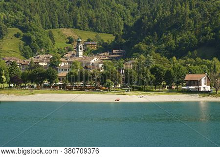 Lake Of Ledro, Trento, Trentino Alto Adige, Italy, At Summer
