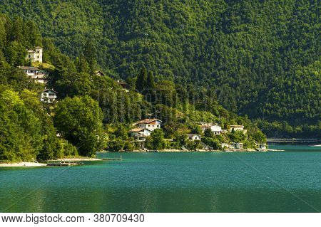Lake Of Ledro, Trento, Trentino Alto Adige, Italy, At Summer