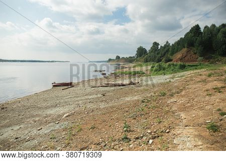 The Stone And Forest Coastline Of North Dvina