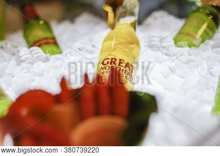 Seafood Lobster Plater With Ice On Dish