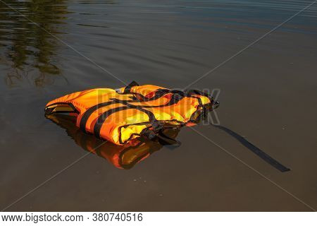 Red Life-jacket. Necessary Object For Safe Sailing.