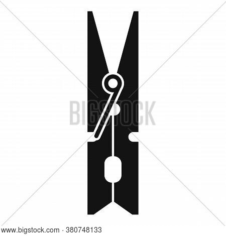 Hang Clothes Pin Icon. Simple Illustration Of Hang Clothes Pin Vector Icon For Web Design Isolated O