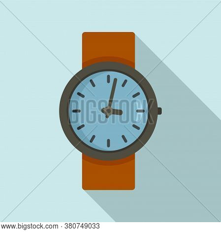 Leather Watch Repair Icon. Flat Illustration Of Leather Watch Repair Vector Icon For Web Design