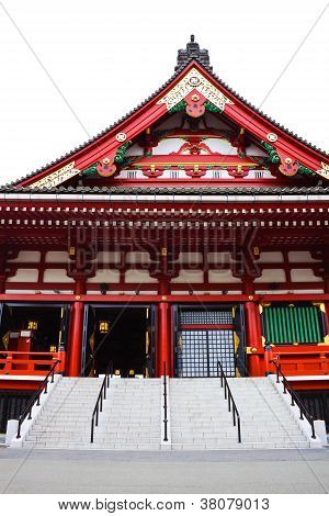 Giebel auf der Seite Sensoji Asakusa-Tempel
