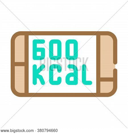 Food Kcal Color Icon Vector Isolated Illustration