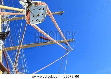 Wires, Rope Detail, Rigging Of Boat