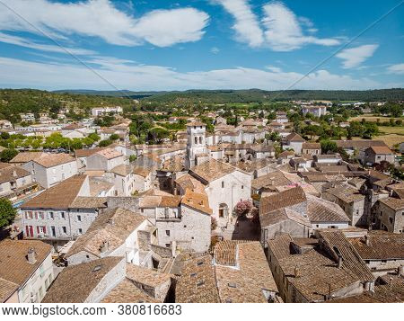 Drone View From The Sky Ove Rruoms Ardeche France