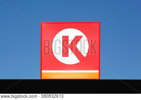 Aarhus, Denmark - April 18, 2019: Circle K Logo On Gas Station. Circle K Is An International Chain O