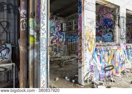 Inside Of An Old And Abandoned Building