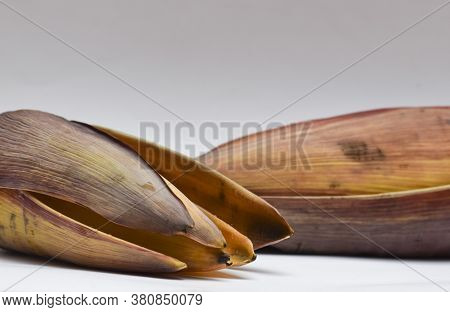 Exotic Vegetable Edible Banana Flower Or Banana Blossom. Widely Used In Various Recipes In Asia, Ind