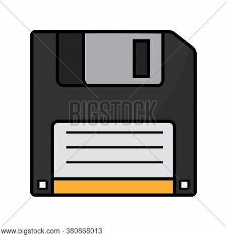 Isolated Disket Icon. Technology Equipment - Vector Illustration