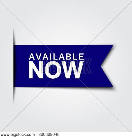 Available Now Ribbon Design Vector For Multiple Use