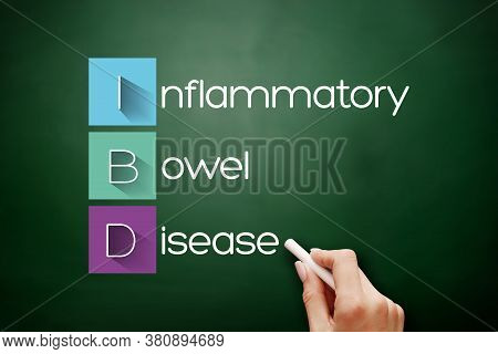 Ibd - Inflammatory Bowel Disease Acronym, Medical Concept Background On Blackboard