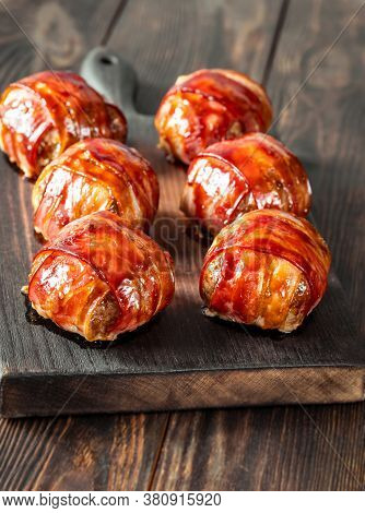 Bacon Wrappped Meatballs