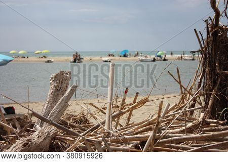 The Clean Sea With The Sandy Summer Beach Of Pisa In Tuscany