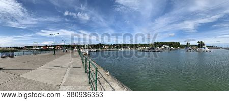 Krynica Morska, Poland - September 02, 2019: Marina In Krynica Morska, Vistula Lagoon, Poland.