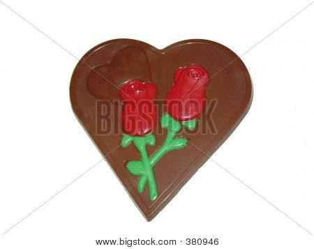 Coração de chocolate