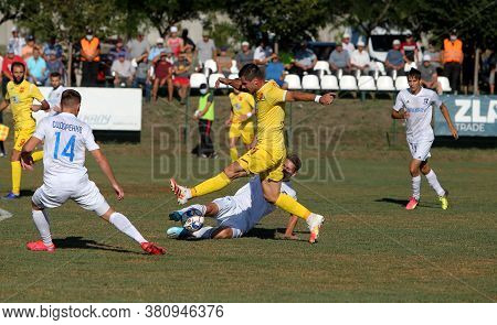 Odessa, Ukraine -13 August 2020: Ukrainian Football Championship Among The Teams Of The First League