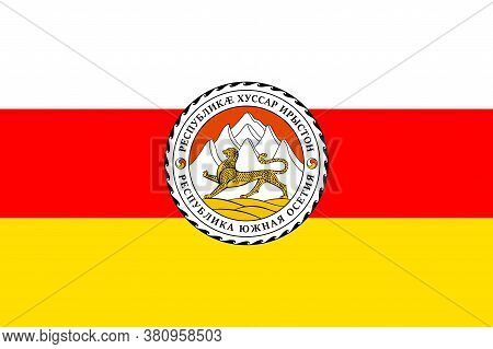 Flag Of Republic Of South Ossetia Of Russia