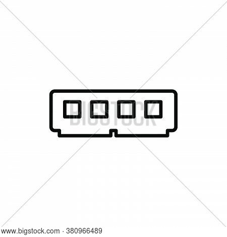Memory Pc Icon. Vector Design Template