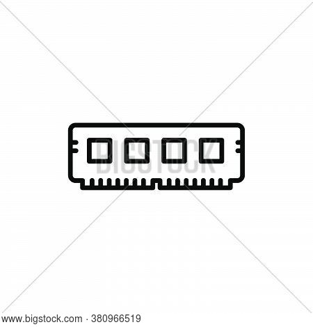 Memory Pc Icon. Vector Design Template