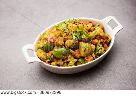 Aloo Shimla Mirch Sabji Or Dry Potato Capsicum Curry Is An Indian Main Course Recipe