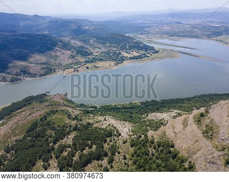 Aerial View Of Studen Kladenets Reservoir, Kardzhali Region, Bulgaria