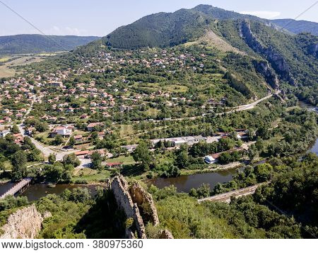 Aerial View Of Rock Formations Ritlite At Iskar River Gorge, Balkan Mountains, Bulgaria