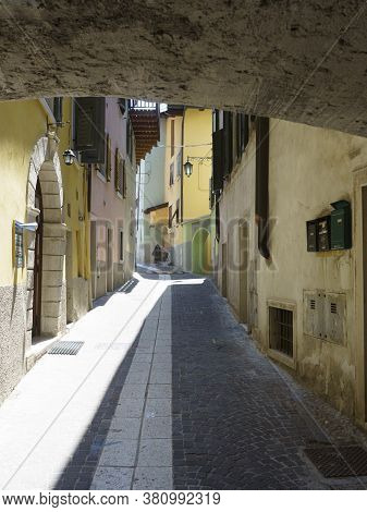 Nago, Trento, Trentino Alto Adige, Italy: Typical Street Of The Old Town