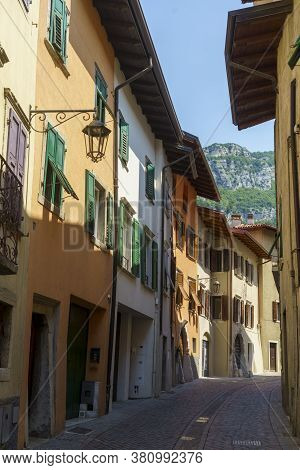 Nago, Trento, Trentino Alto Adige, Italy: Typical Street Of The Old Town