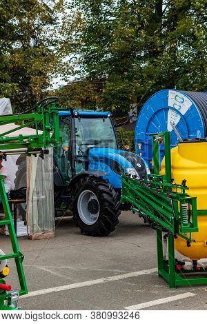 Kyiv, Ukraine - August 12, 2020: Exhibits International Agro-industrial Exhibition 