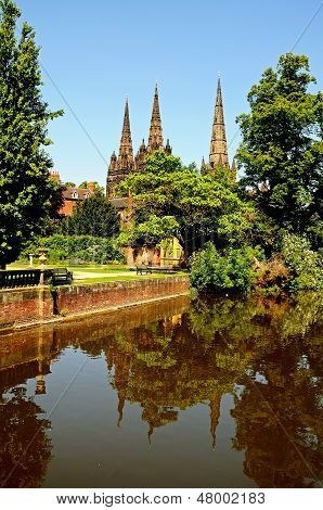Kathedrale, Lichfield, England.